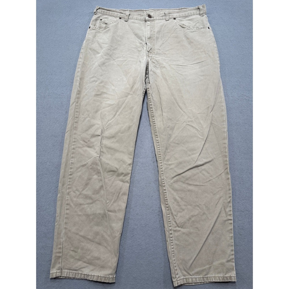 Vintage Levi's 634 Pants Men's 38x32 Tan Straight Leg White Tab Canada Normcore